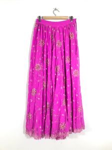 Pink Embroided Lehenga Choli Set (Women’s)