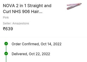 Nova 2 in 1 hair straightener