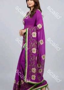 Elegant Purple Saree