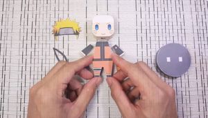 Anime Naruto Shippuden Naruto Figurine Template (Template Only)