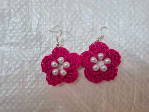 Crochet Flower Earrings