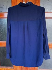 Two Tone color Button Down Shirt