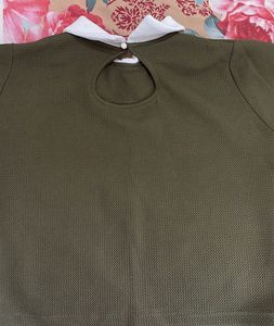 Olive Green Top