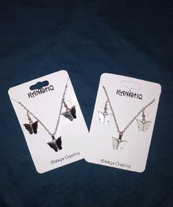 Pack Of 6 Butterfly Jewelry Set
