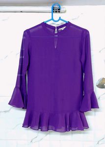 AND Top with Inner - Two Piece (Wine Colour)