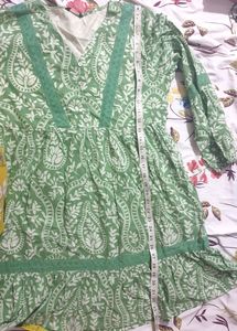 Zudio Mehendi Green Dress