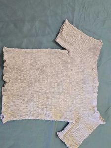 Smocked Crop Top