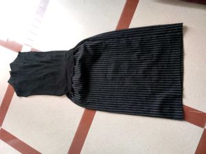 Striped Panel Knit Top