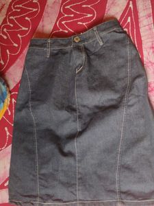 Denim Mini Skirt