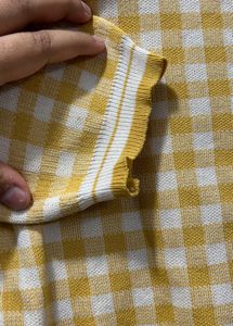 Yellow Checkered Top