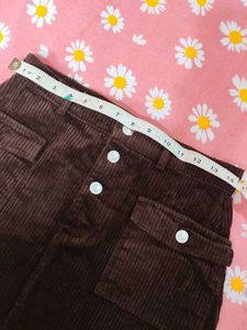 Corduroy Mini Skirt