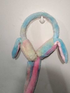 Pastel Tie Dye Bunny Earmuffs