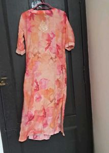 Floral Print Pink And White Top Combo
