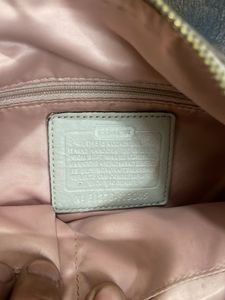 Coach Leather Shoulder Bag - Gray