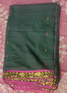 Green And Pink Saree
