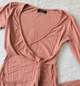 Bershka Ribbed Bodysuit