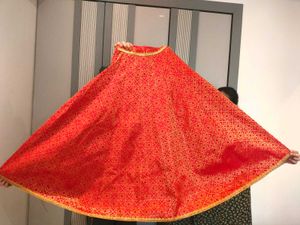 Red Ghagra With Beautiful Dupatta