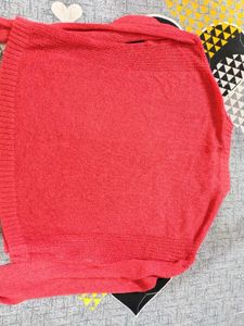 Coral Knit Sweater