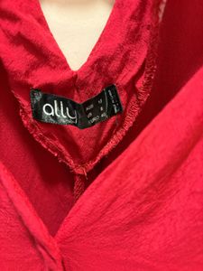 Beautiful Red criss-cross back Shirt