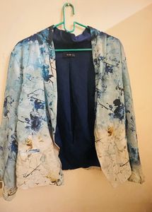 Blue Floral Shrug