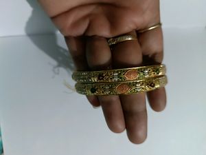 Micro Gold Bangle Set
