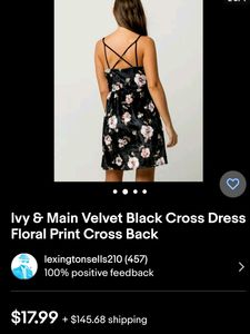 Floral Velvet Mini Dress