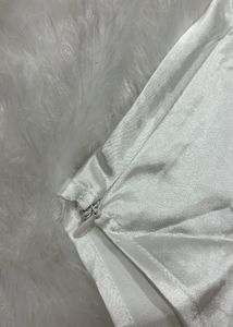 White Satin Party Wear Pinterest Halter Fall Neck