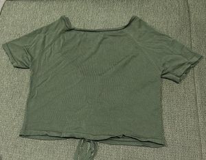 Drawstring Crop Top