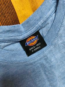 Dickies Boy Blue Cotton Graphic Print Tshirt