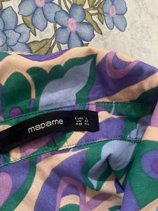Madame Printed Shirt With Pearl Buttons