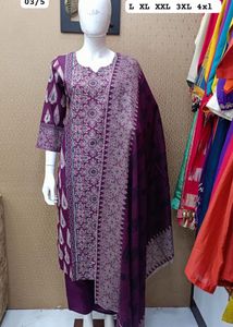 Suit Kurti Set With Pants &amp; Dupatta