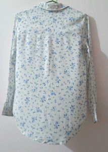 Floral Blue Shirt