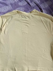 i&#39;m just a girl yellow crop top