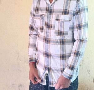 Plaid Long Sleeve Button-Down