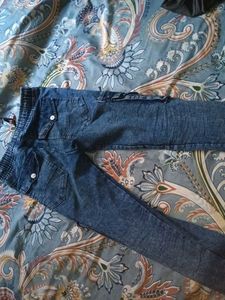 Boys Denim Cargo Pants