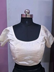 Elegant Cream Sleeve Blouse