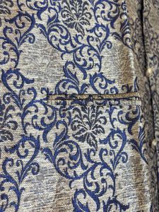 Premium, Elegant Blue&amp;Gold Modi Coat