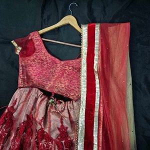 Red Embroidered Lehenga Choli| wedding|marriage