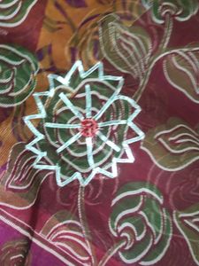 Maroon Colour Cotton , Gota Patti Work Saree