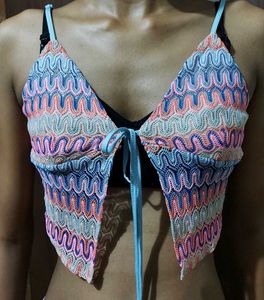 Crochet Tie-Front Top