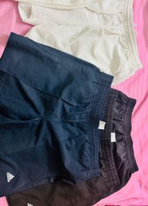 8 Original Adidas White/Black/Navy Blue Shorts
