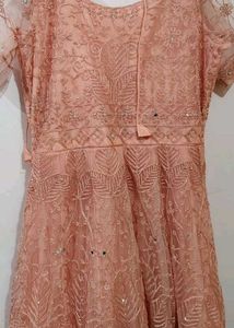 Beautiful Pink Colour Long Gown