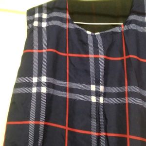 Plaid Sleeveless Dress