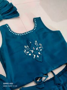 Teal Embellished Lehenga Choli