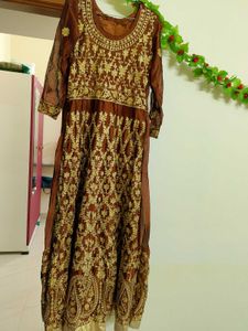 Brown 🤎 Long Frock