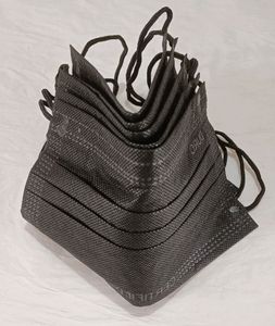 Black cotton mask 5 pcs