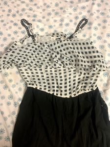 Jumpsuit Black And White