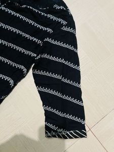 Black &amp; White Print Kurti