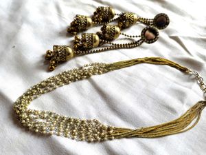 3 Layered Jhoomka With Necklace 💫🧡🫶🏻
