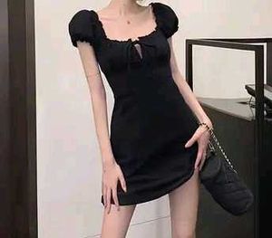 Tied A-line dress